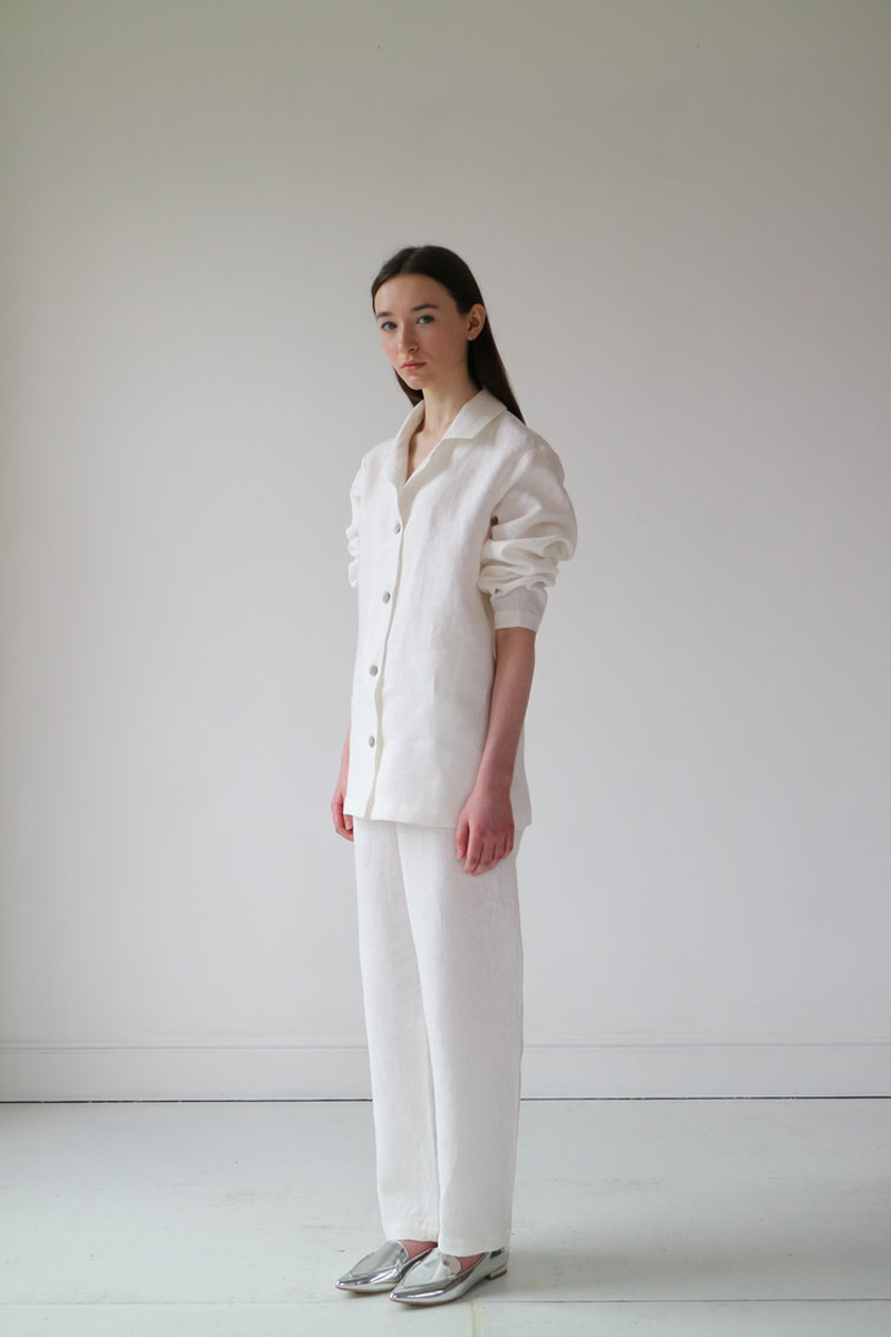 31Chapellane Irish+Linen+Clothing Irish+Linen+Relaxed+Shirt Unisex Off+White 3 0214